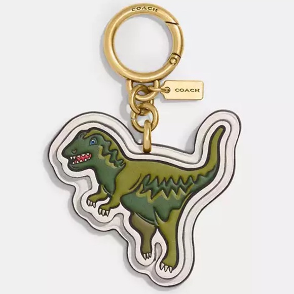 Coach Accessories - Coach Rexy Bag Charm With Signature Canvas nwt